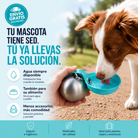 Botella Portátil para Mascotas